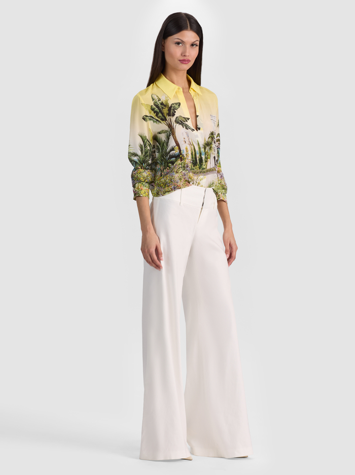 WILLA SILK BLOUSE - PURE PARADISE image 4 - ALICE + OLIVIA