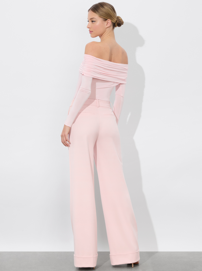 MOLLIE CONVERTIBLE BODYSUIT - SHELL PINK image 2 - Alice And Olivia