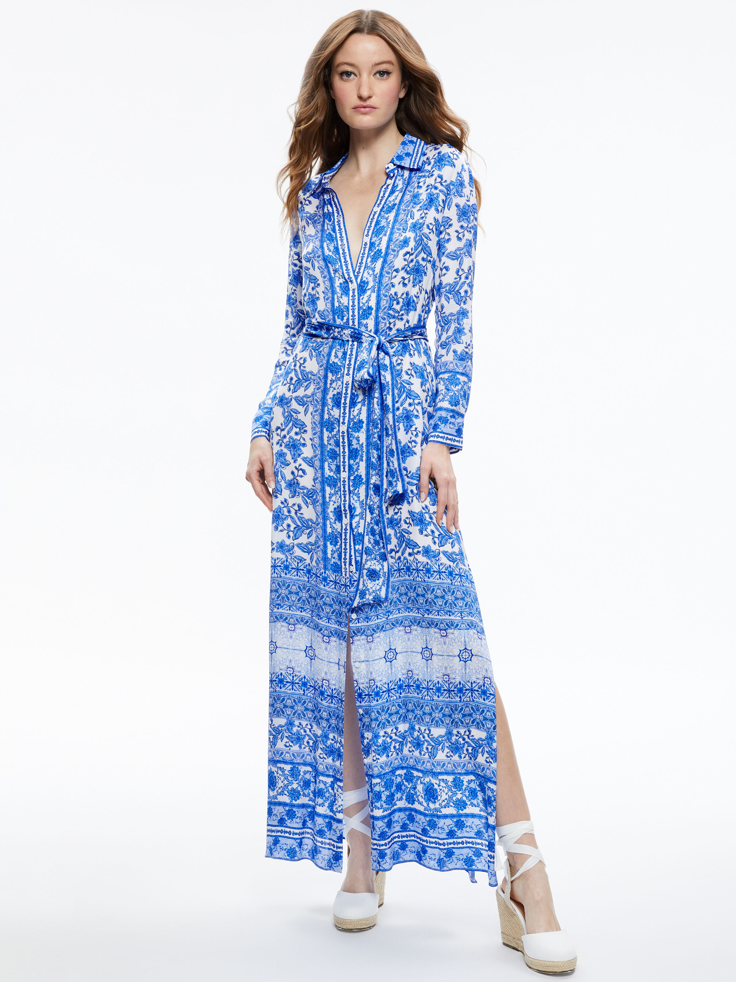 Alice and olivia dress blue discount