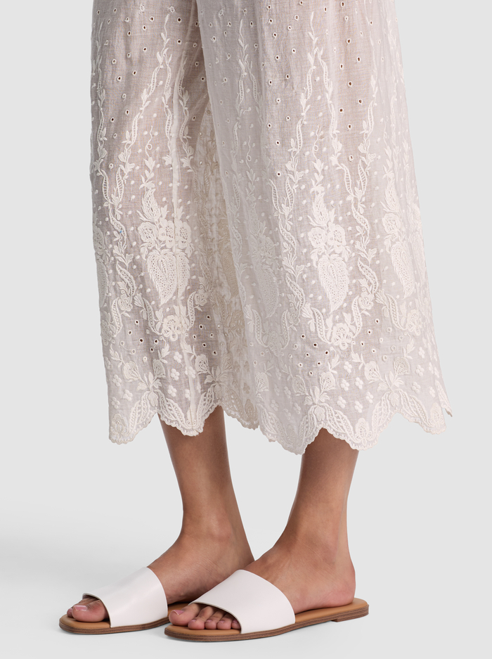 ELBA PULL ON ANKLE PANT - OFF WHITE image 3 - ALICE + OLIVIA