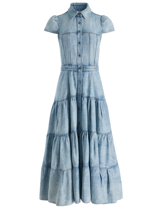 LIGHT ADELE-PATSY DENIM MIDI DRESS