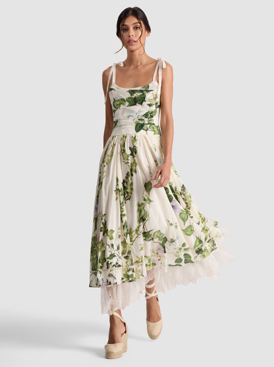 IVY ROMANCE-HAVEN FLARED MIDI DRESS