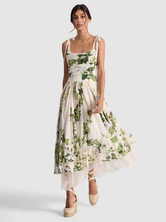 IVY ROMANCE-HAVEN FLARED MIDI DRESS