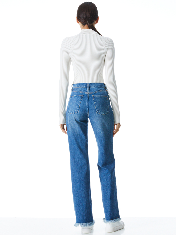 AMAZING HIGH RISE GIRLFRIEND JEAN - MIDNIGHT BLUE image 1 - Alice And Olivia