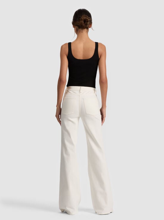 OFF WHITE/BLACK-SB EMBROIDERED JEAN