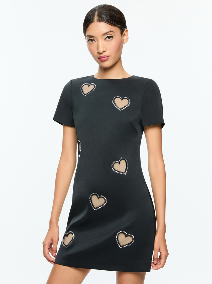 CLYDE MINI DRESS - BLACK image 4 - Alice And Olivia