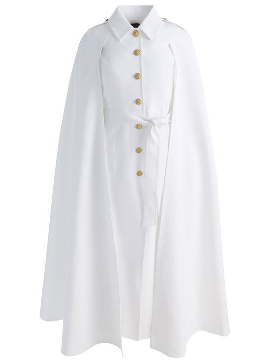 OFF WHITE-KOHLER MAXI TRENCH CAPE