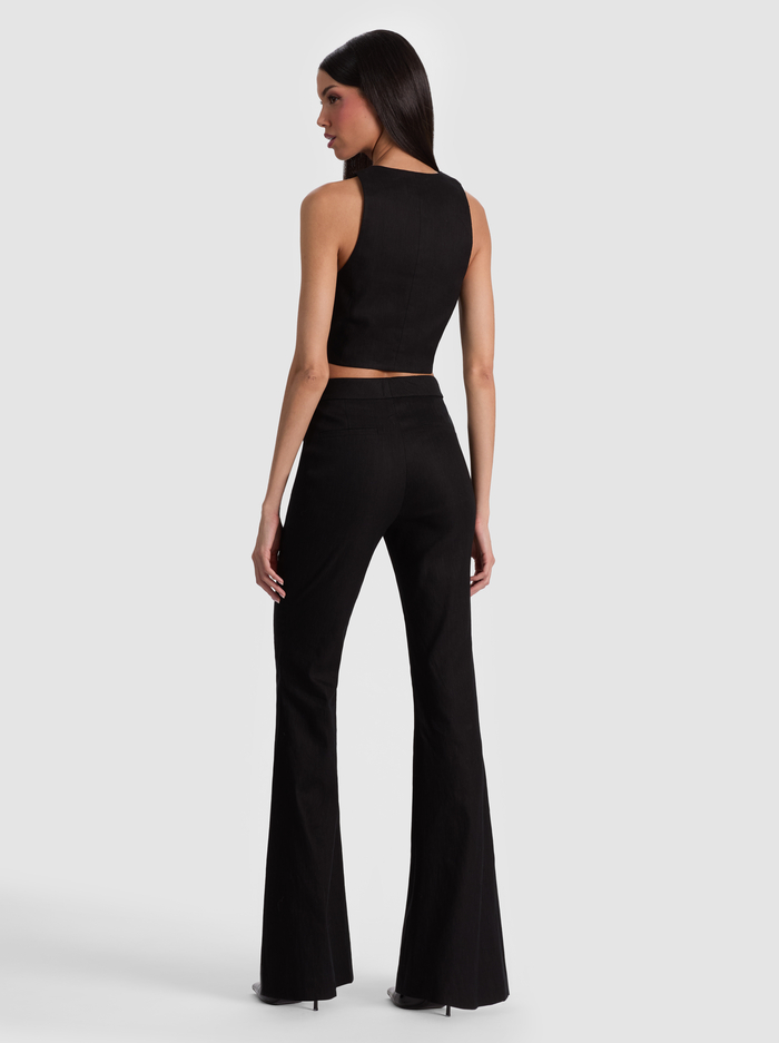 DONNA LINEN VEST - BLACK image 3 - ALICE + OLIVIA