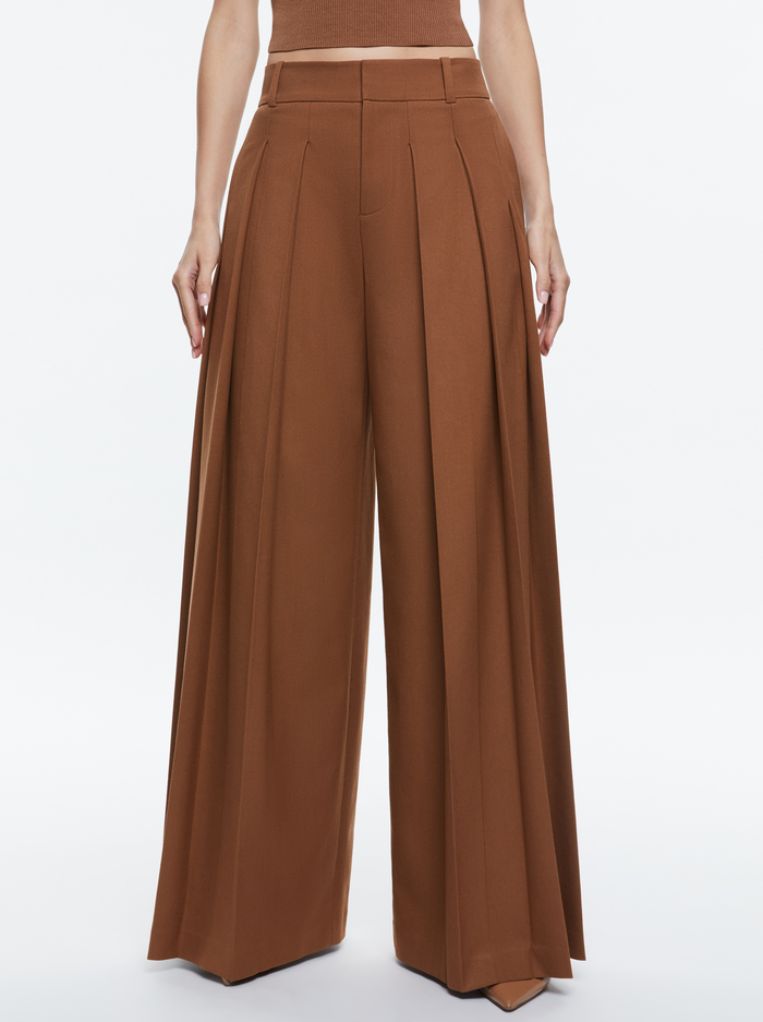 SIMON TROUSER - CAMEL - Alice And Olivia