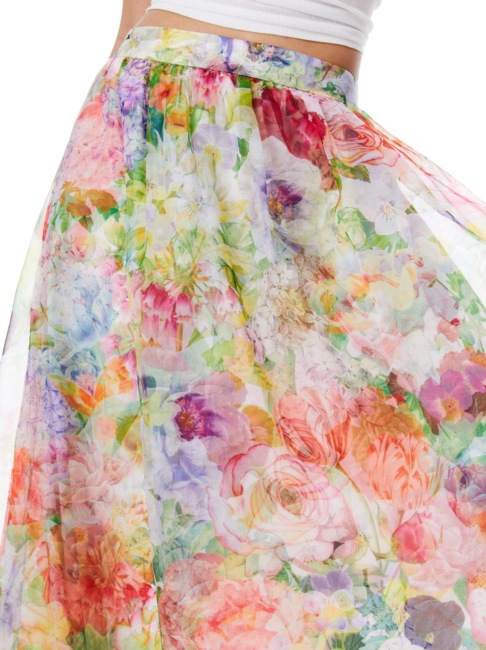 DIXIE BALLGOWN SKIRT - DAWN FLORAL image 3 - Alice And Olivia