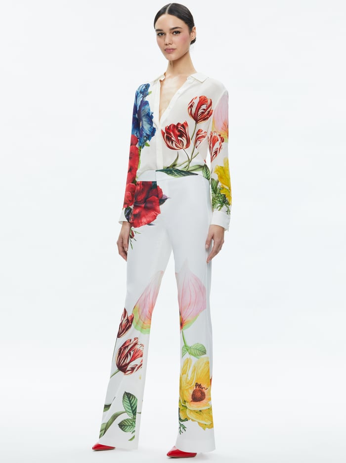 LIVI MID RISE TROUSER - LE PARISIEN image 4 - Alice And Olivia