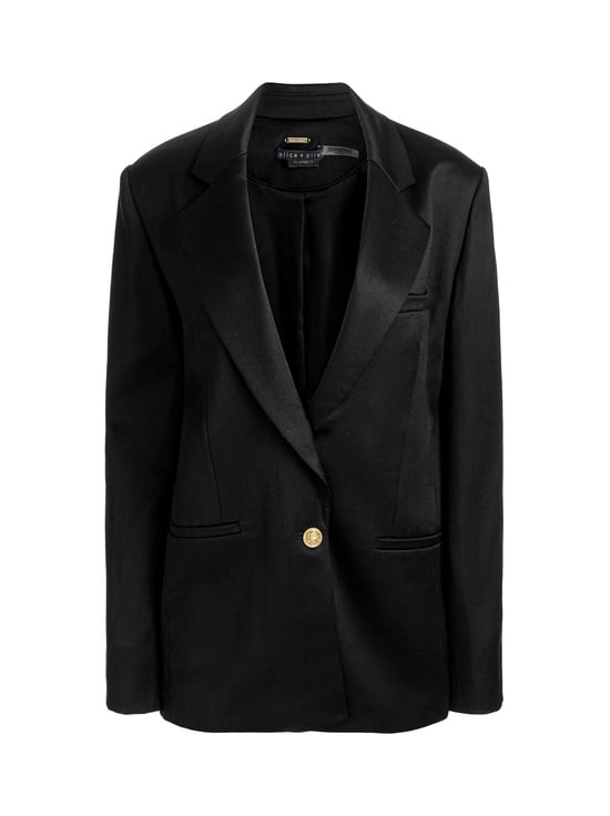 BLACK-RONAN OVERSIZED BOXY BLAZER
