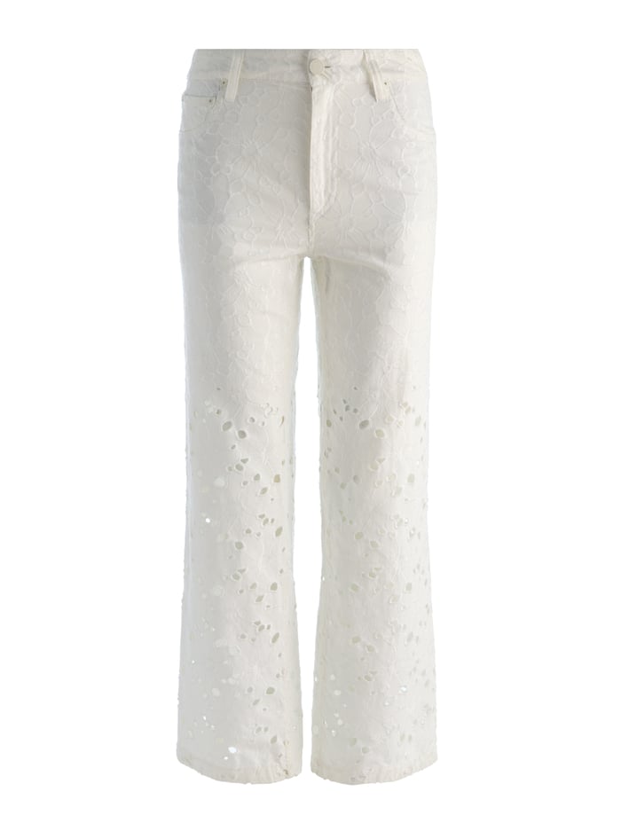 CHIC LASER-CUT JEAN - OFF WHITE image 5 - ALICE + OLIVIA