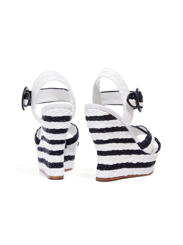 JOSIEY SANDAL - BLACK/WHITE image 1 - Alice And Olivia