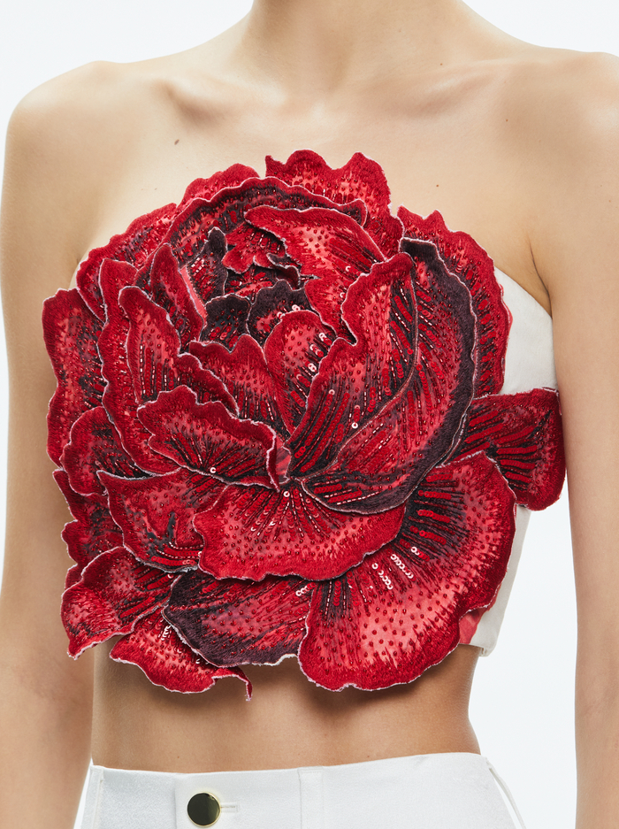 RANDIE APPLIQUE TOP - LE PARISIEN image 3 - Alice And Olivia