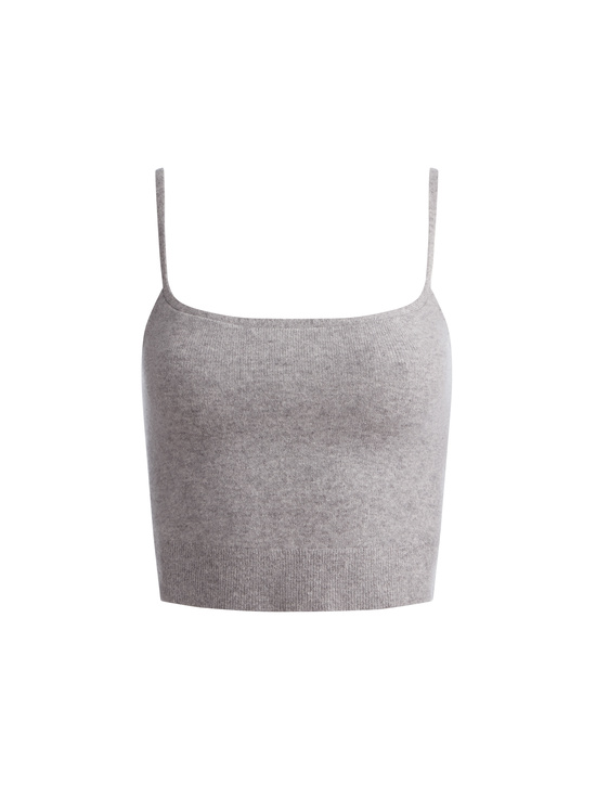 MEDIUM HEATHER GREY-MAUDE BRALETTE