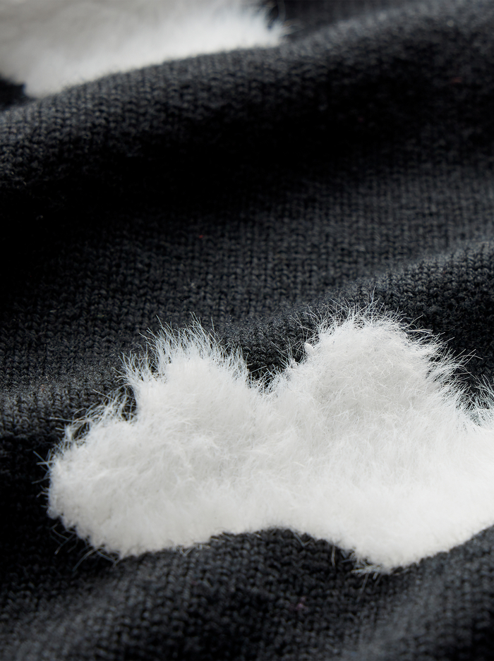 GLEESON PULLOVER - BLACK/SOFT WHITE image 1 - Alice And Olivia