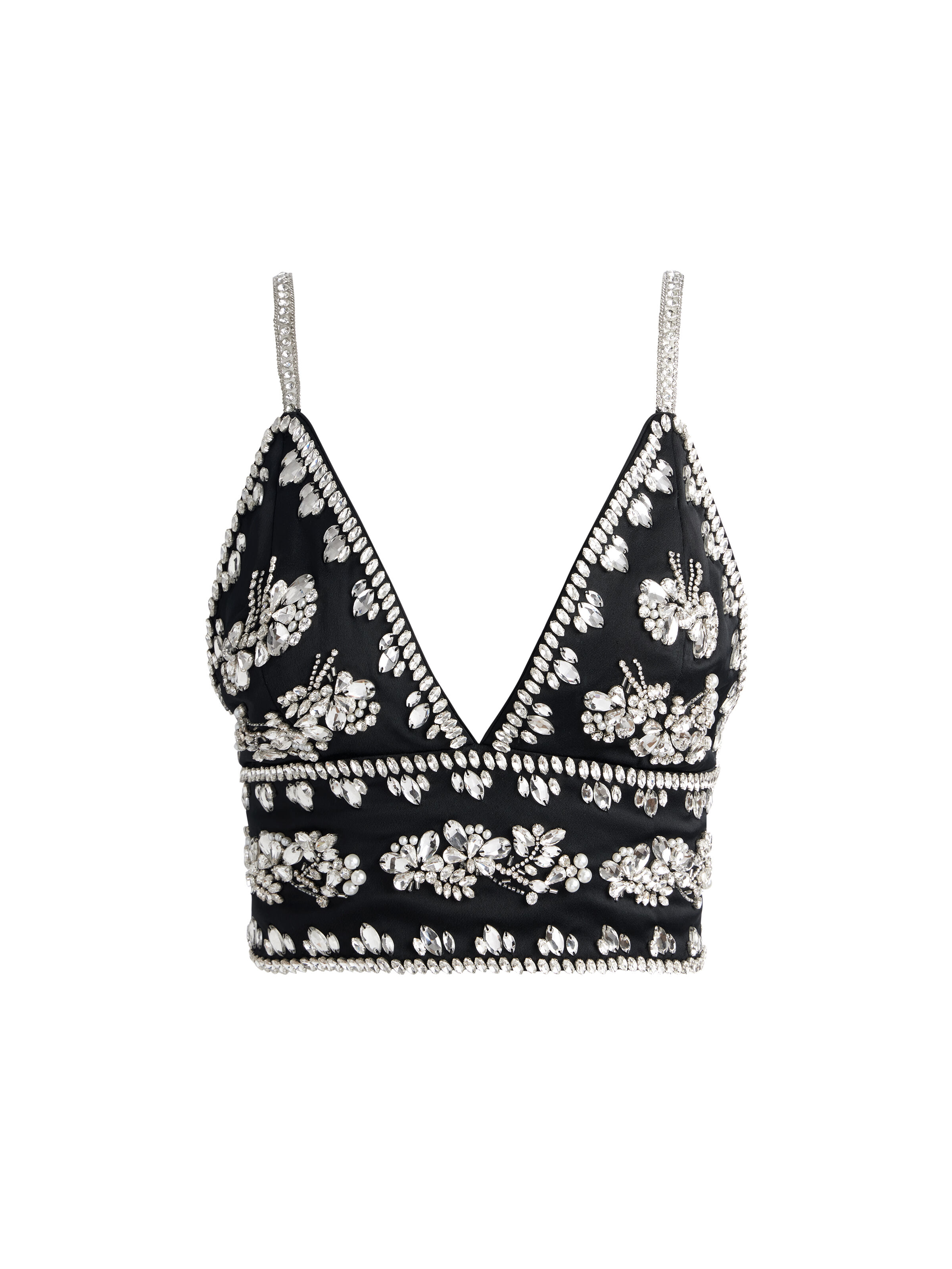 Carli Embellished Bra Top In Black | Alice + Olivia