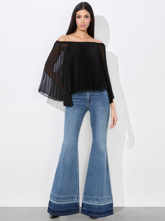 BLACK-AUNDREA OFF THE SHOULDER BLOUSE