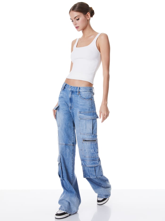 DARYN SCULPTING TANK - SOFT WHITE image 4 - Alice And Olivia