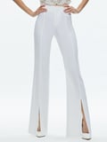 TISA LOW RISE CLEAN WAISTBAND BOOTCUT PANT - OFF WHITE