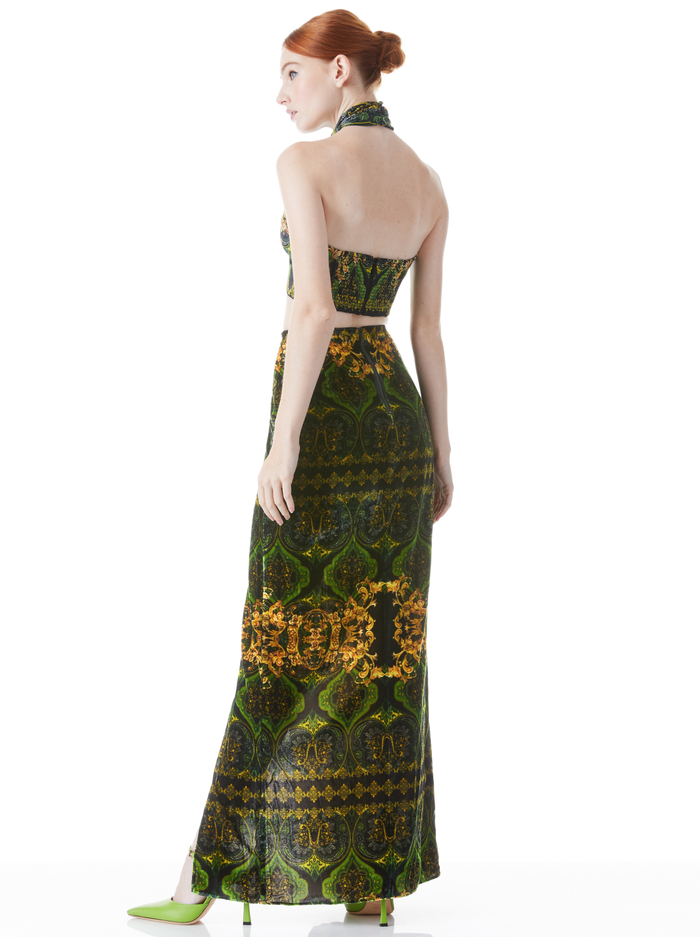 STEPHINE MAXI SKIRT - RENDEZVOUS/MULTI image 1 - Alice And Olivia