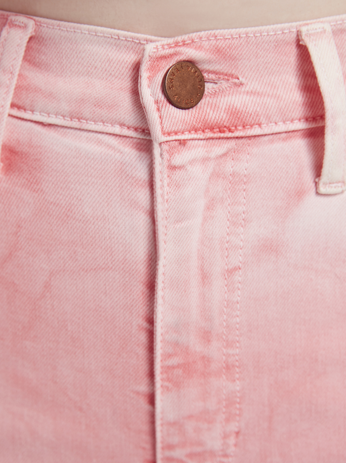 GOOD TIE DYE SKINNY JEAN - CRYSTAL CLOUD PINK image 4 - Alice And Olivia