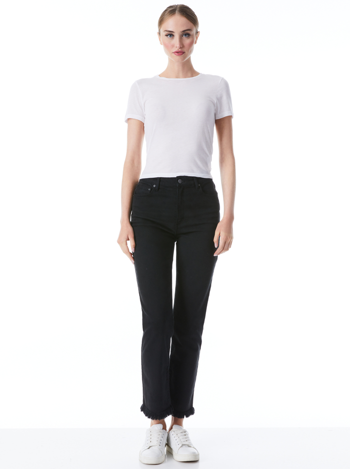 CINDY CROPPED TEE - WHITE image 2 - Alice And Olivia