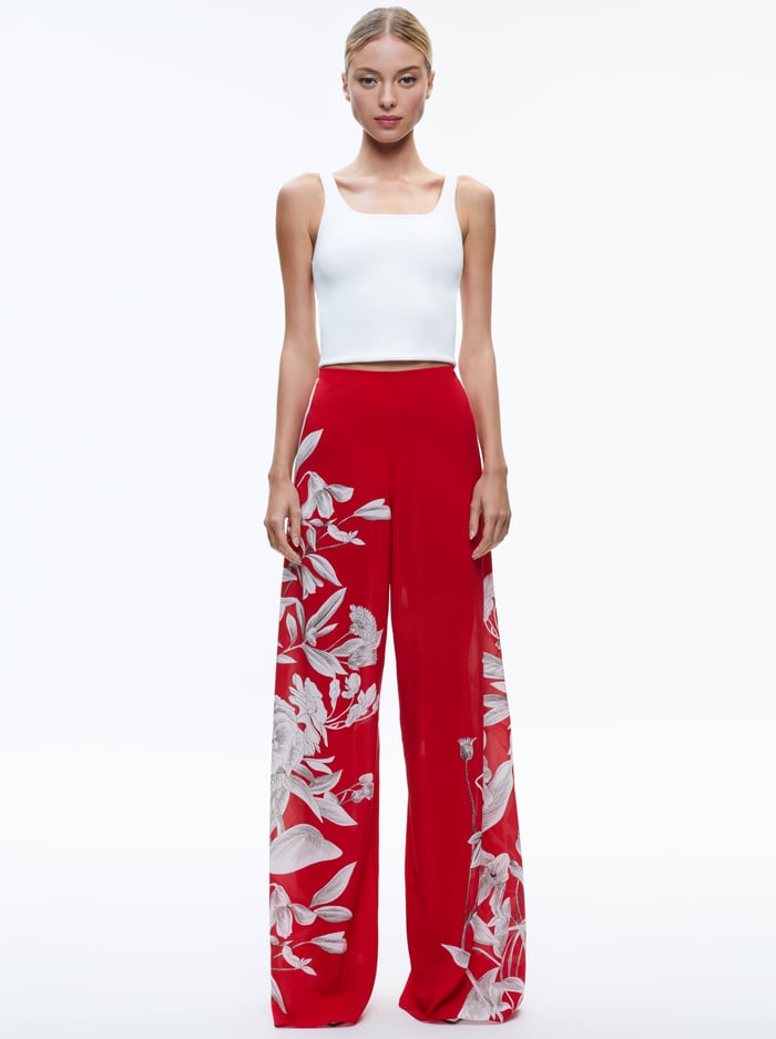 ATHENA WIDE LEG PANT - DRIFTING BY image 2 - Alice And Olivia