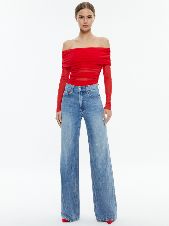 ISADOLA TOP - BRIGHT RUBY image 1 - Alice And Olivia