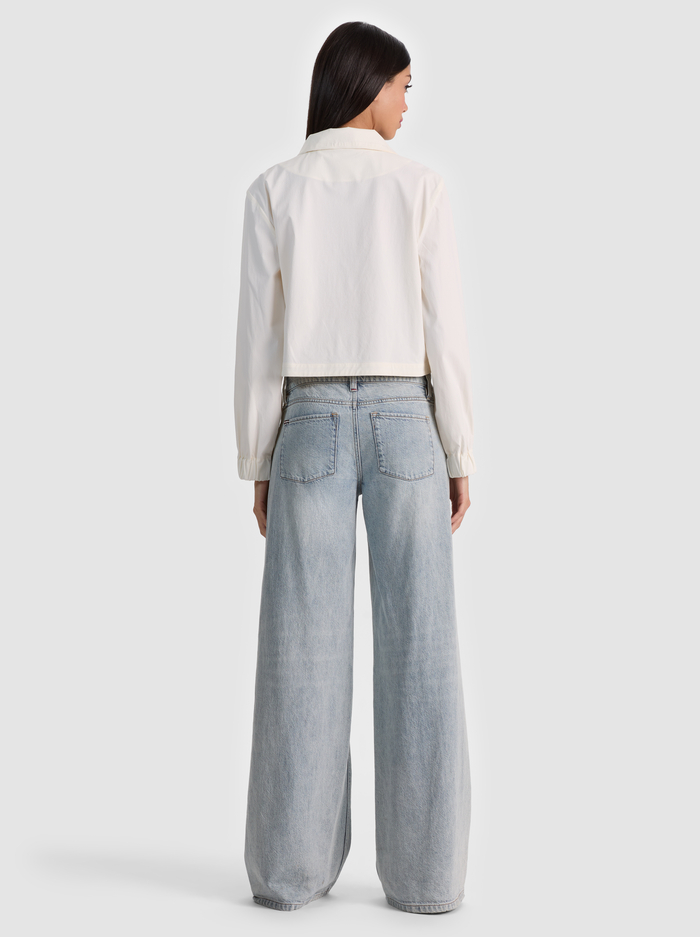 JAMES FUNNEL NECK CROPPED PARKA - OFF WHITE image 2 - ALICE + OLIVIA