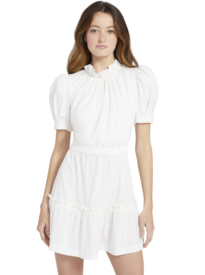 VIDA PUFF SLEEVE MINI DRESS - WHITE image 2 - Alice And Olivia