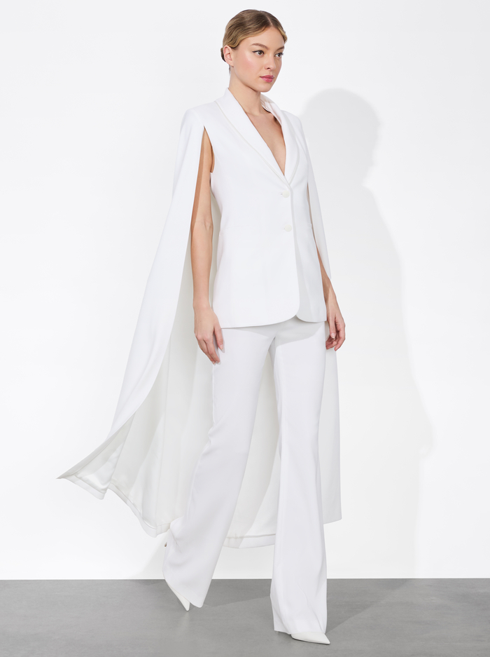 ESTHER CAPE SLEEVE MAXI BLAZER - OFF WHITE - Alice And Olivia
