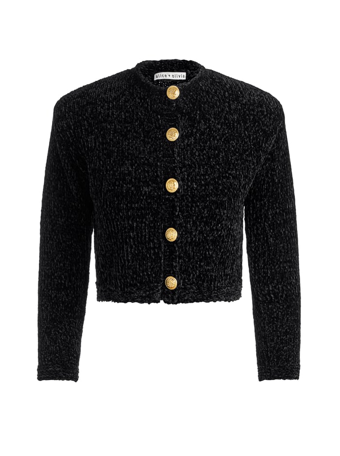 BREANNA CARDIGAN - BLACK image 5 - Alice And Olivia