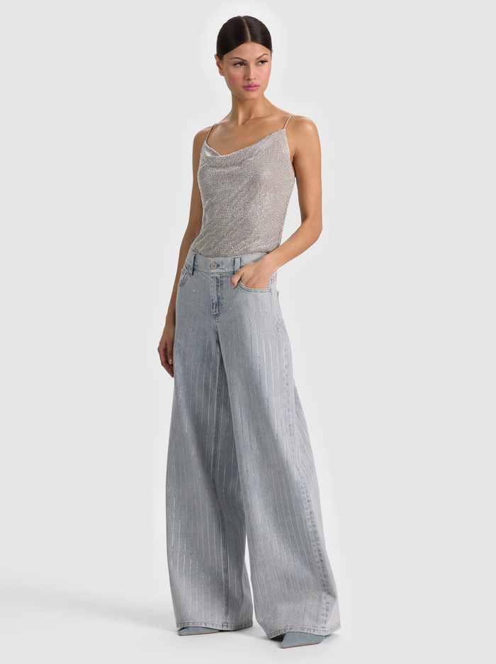 HARMON CHAINMAIL SLIP TANK - SILVER/CHAINMAIL image 4 - ALICE + OLIVIA