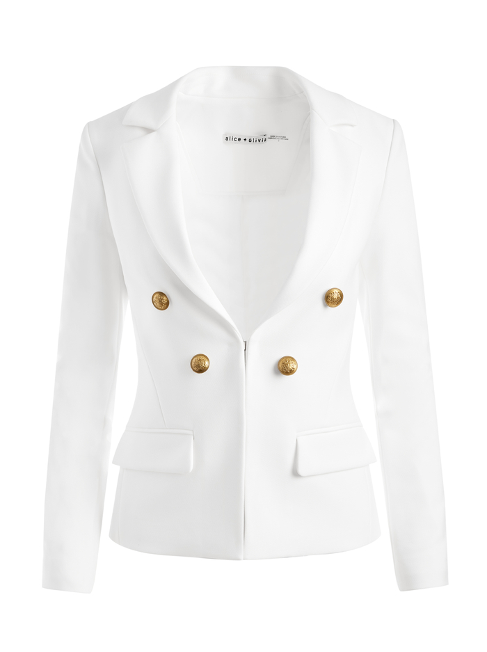 MYA BLAZER - OFF WHITE image 5 - ALICE + OLIVIA