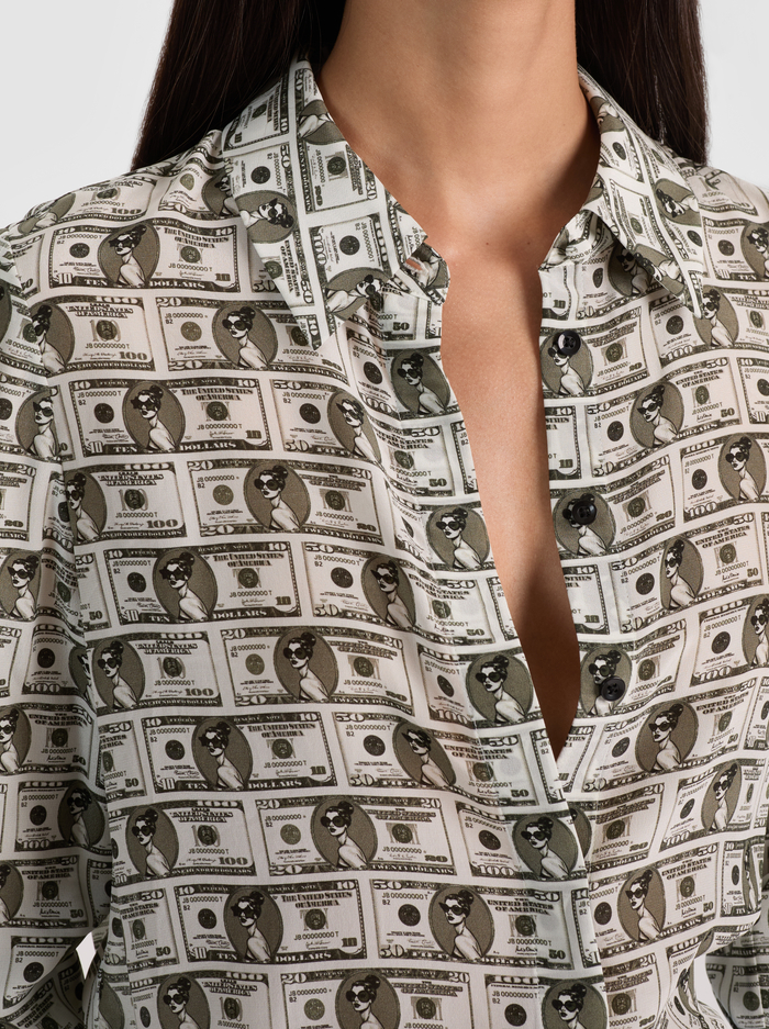 WILLA STACEFACE SILK BLOUSE - PAYDAY MULTI image 3 - ALICE + OLIVIA