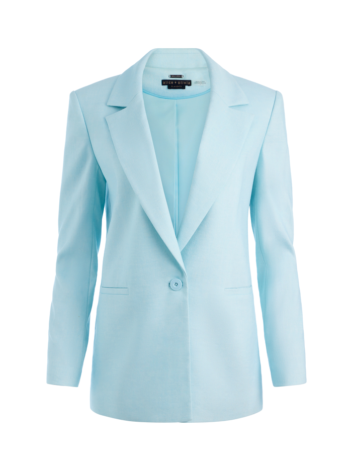 DENNY BOYFRIEND BLAZER - SPRING SKY image 5 - Alice And Olivia