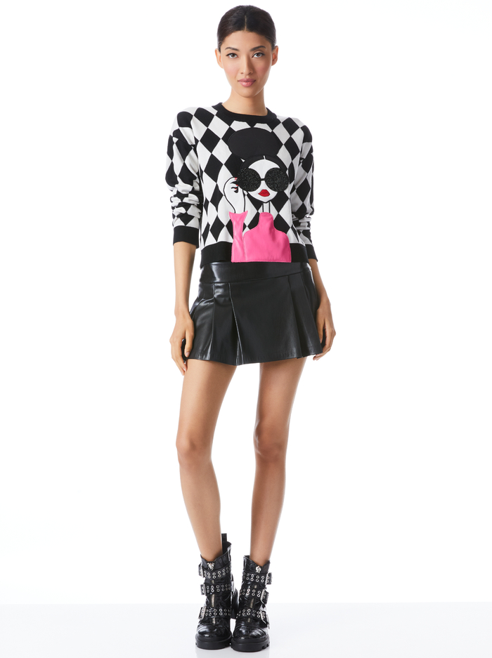 GLEESON STACE FACE PULLOVER - MULTI image 2 - Alice And Olivia