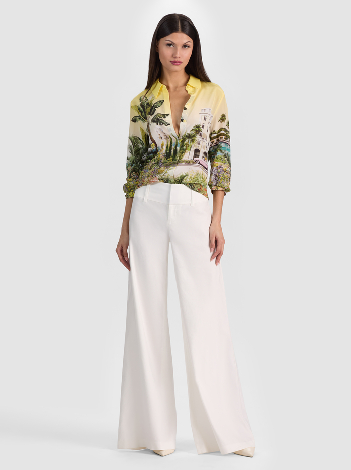 WILLA SILK BLOUSE - PURE PARADISE image 1 - ALICE + OLIVIA