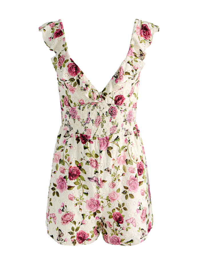 GEMMA ROMPER - GARDEN GOSSIP OFF WHITE image 6 - ALICE + OLIVIA