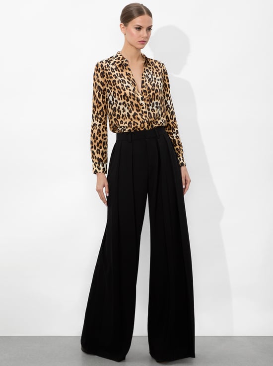 SPOTTED LEOPARD MULTI-ELOISE BUTTON DOWN