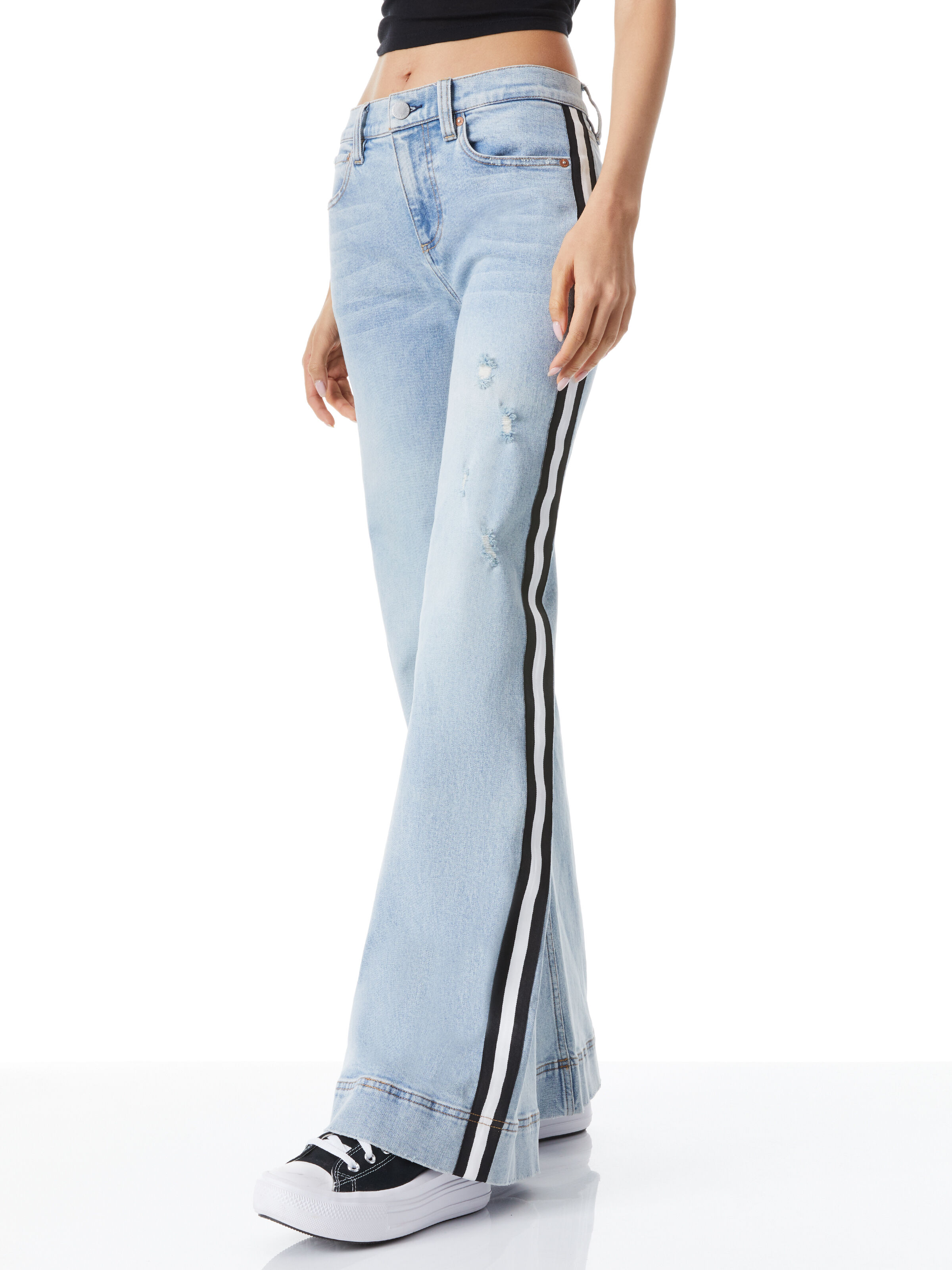 Alice and olivia wide leg jeans sales