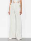 DYLAN CUFFED PANT - PINSTRIPE OFF WHITE/BLACK