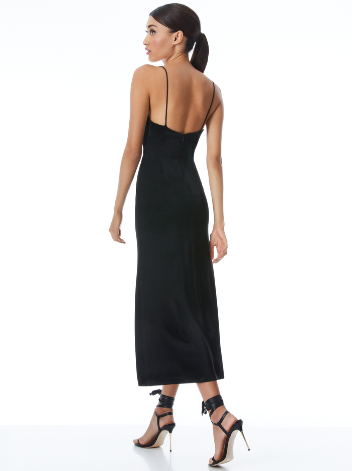 JULIETTA MIDI SLIP DRESS - BLACK image 1 - Alice And Olivia