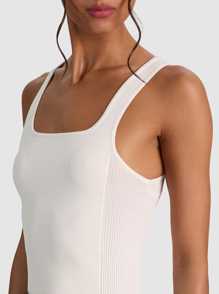 DEVIN SIDE PANEL TANK - SOFT WHITE image 3 - ALICE + OLIVIA