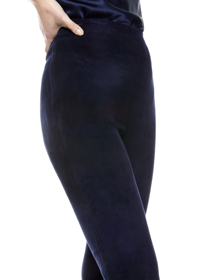 MADDOX SUEDE LEGGING - NAVY image 3 - Alice And Olivia