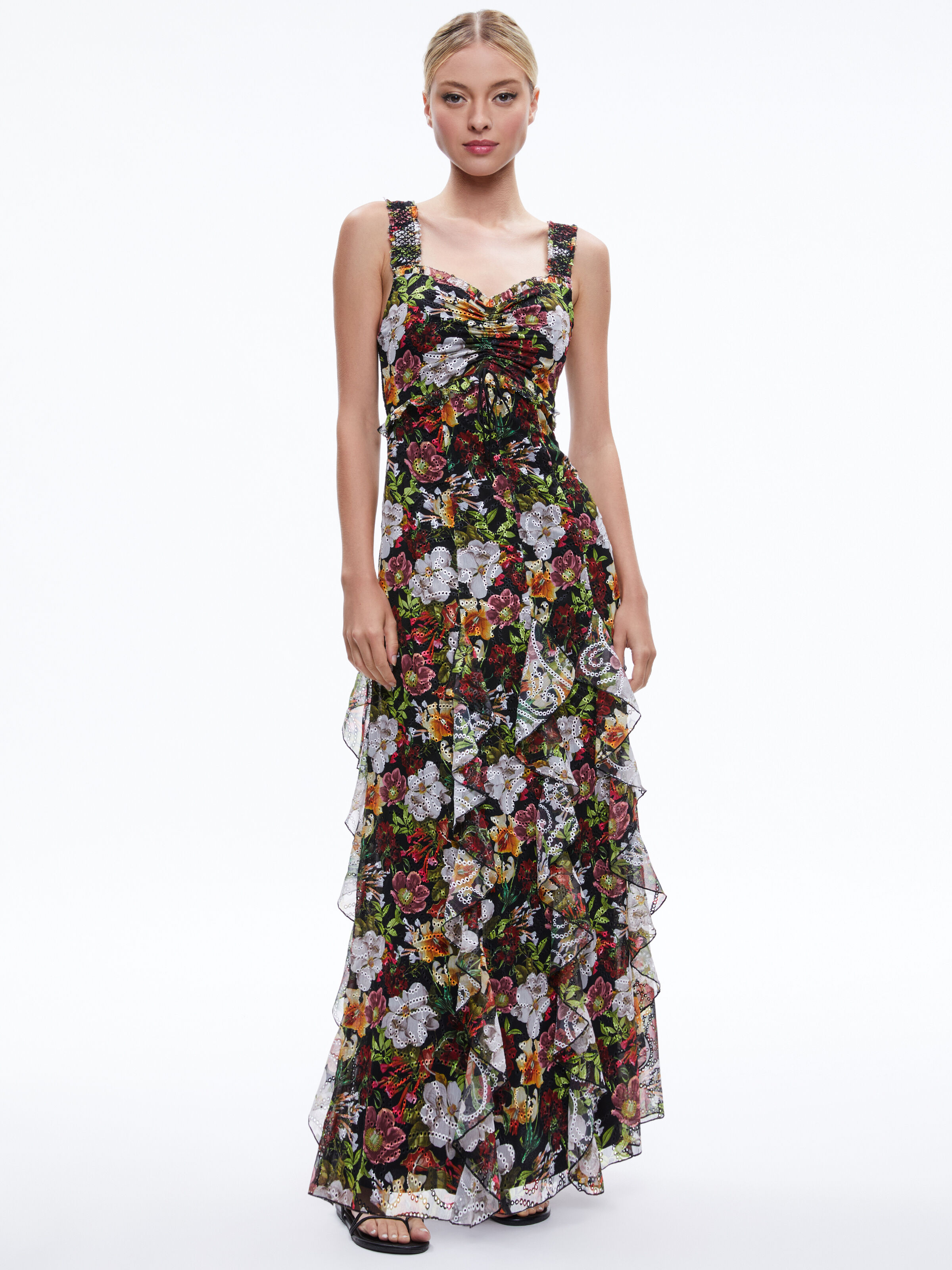 Alice and olivia flower dress cheap