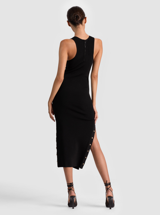 BLACK-LALITA RACERBACK TANK DRESS