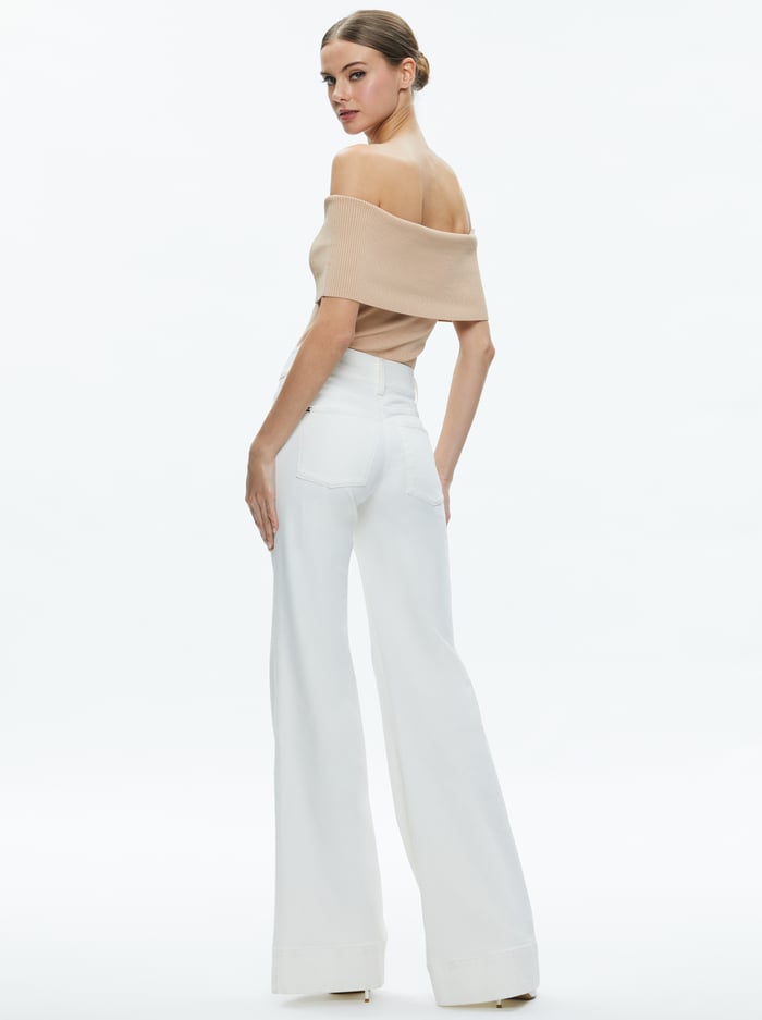DOLAN PULLOVER - ALMOND image 2 - Alice And Olivia